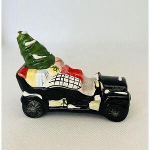 Dept 56 Christmas Car Holiday Decor‎ Black Car With Tree & Wrapped Gifts 1989